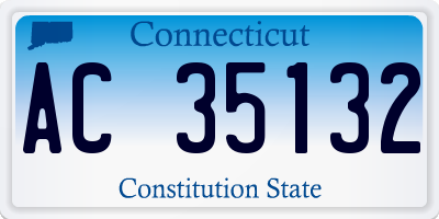 CT license plate AC35132