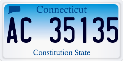 CT license plate AC35135