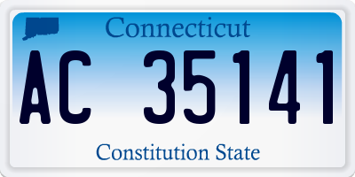 CT license plate AC35141