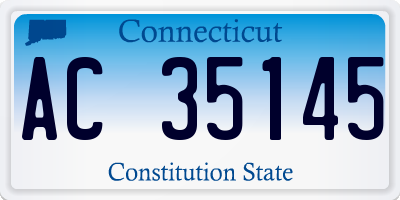 CT license plate AC35145