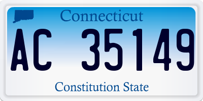 CT license plate AC35149