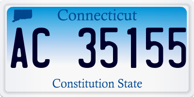 CT license plate AC35155