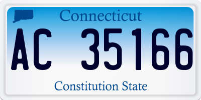 CT license plate AC35166
