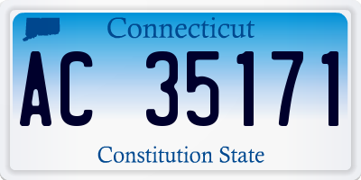 CT license plate AC35171