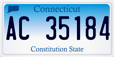 CT license plate AC35184