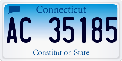 CT license plate AC35185