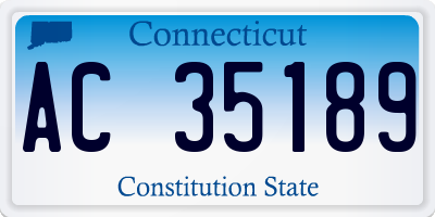 CT license plate AC35189