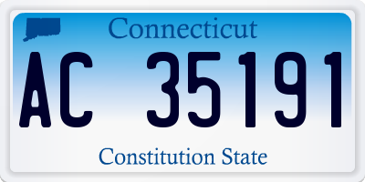 CT license plate AC35191