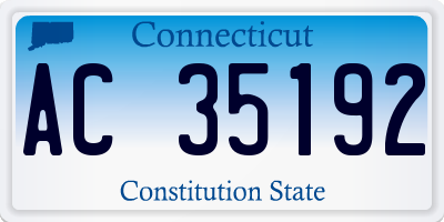CT license plate AC35192