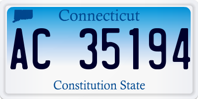 CT license plate AC35194