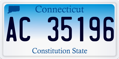 CT license plate AC35196