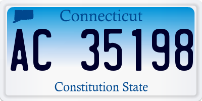 CT license plate AC35198