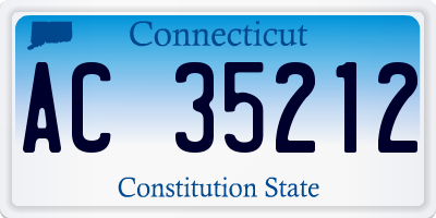 CT license plate AC35212