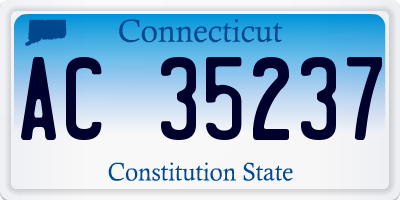 CT license plate AC35237