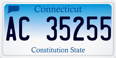 CT license plate AC35255