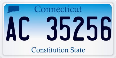 CT license plate AC35256