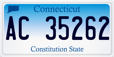 CT license plate AC35262