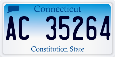 CT license plate AC35264