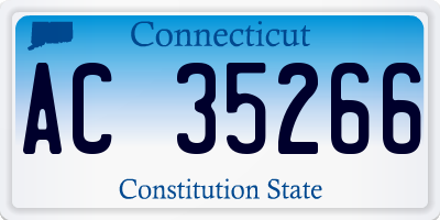 CT license plate AC35266