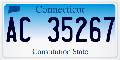 CT license plate AC35267