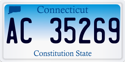 CT license plate AC35269