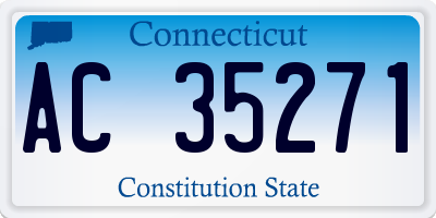 CT license plate AC35271