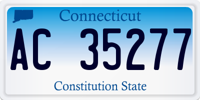 CT license plate AC35277