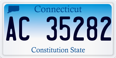 CT license plate AC35282