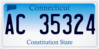 CT license plate AC35324