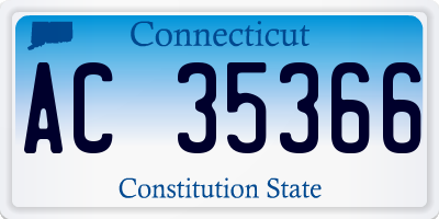 CT license plate AC35366