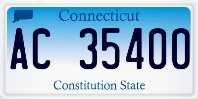 CT license plate AC35400