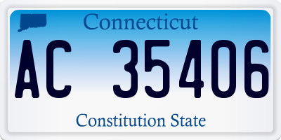 CT license plate AC35406