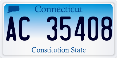 CT license plate AC35408