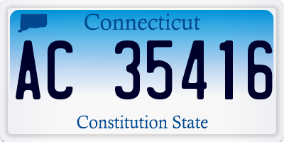 CT license plate AC35416