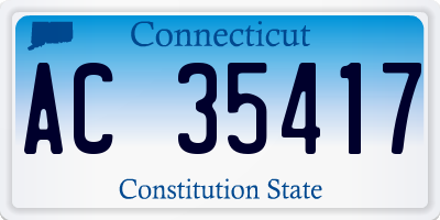 CT license plate AC35417