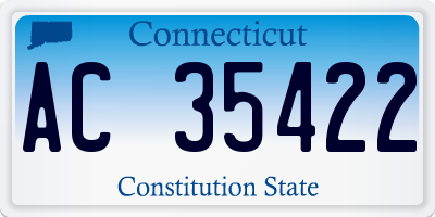 CT license plate AC35422