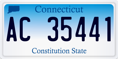 CT license plate AC35441