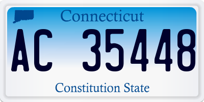CT license plate AC35448