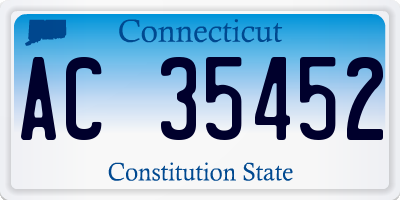 CT license plate AC35452