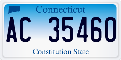 CT license plate AC35460