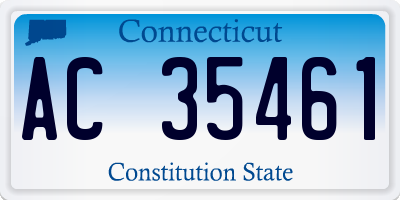 CT license plate AC35461