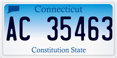 CT license plate AC35463