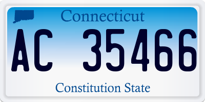 CT license plate AC35466