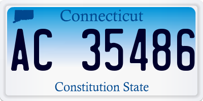 CT license plate AC35486
