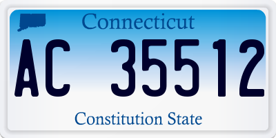 CT license plate AC35512