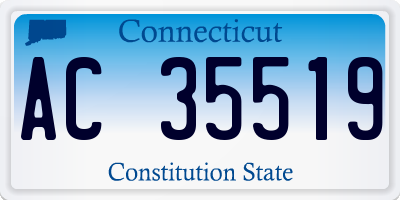 CT license plate AC35519