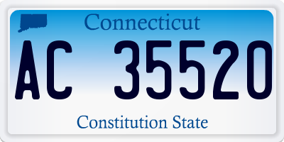 CT license plate AC35520