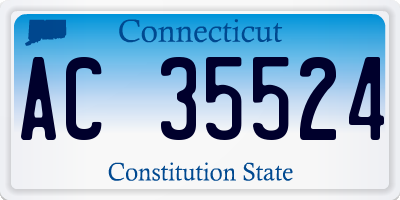 CT license plate AC35524