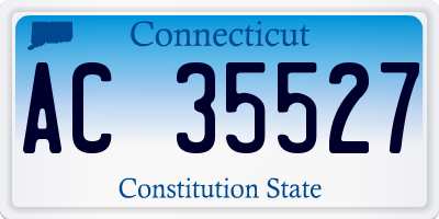CT license plate AC35527