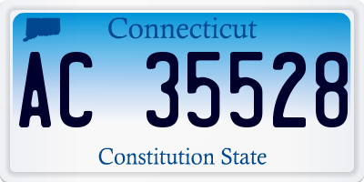 CT license plate AC35528